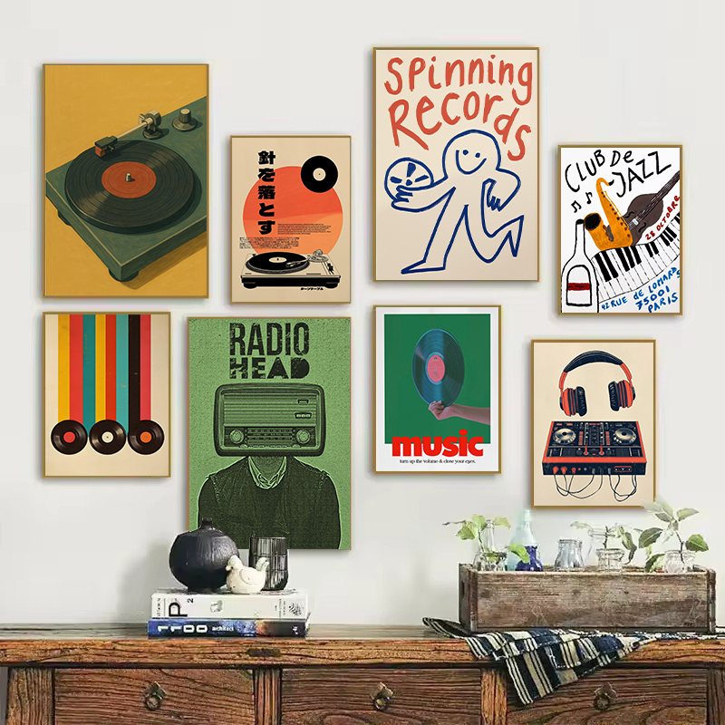 Japanese Lifestyle Japanese - Pemutar Rekaman Vinil Gaya Jepang Retro