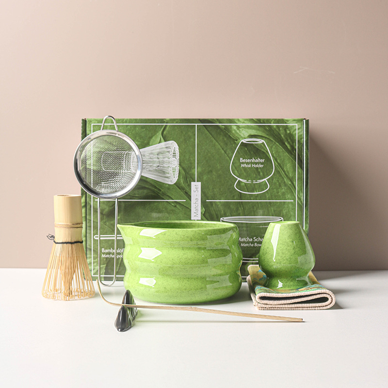 Bamboo Whisk Chasen - 4/7PCS Set Matcha Jepang Mangkuk Matcha