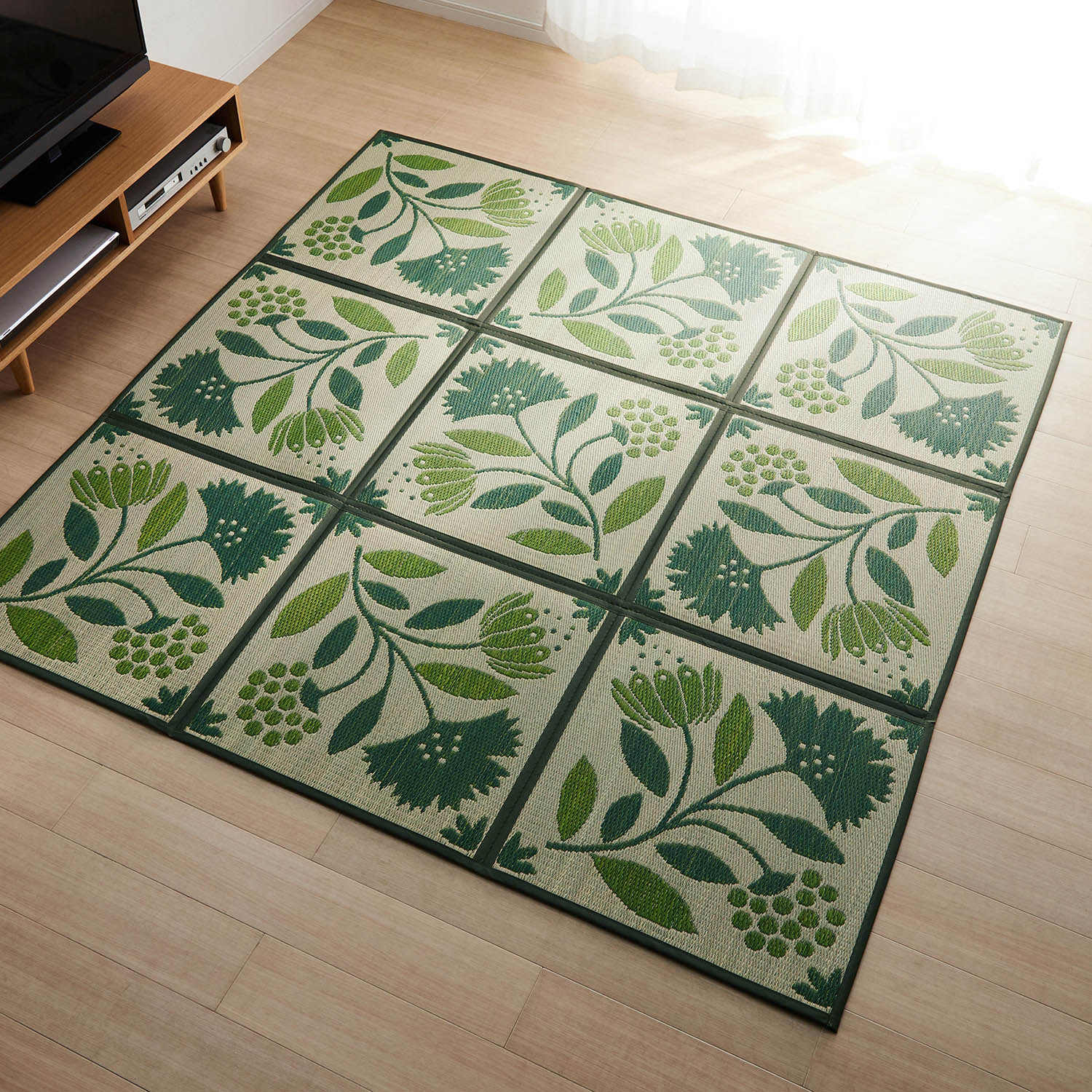 Keset Lantai Rumput Rush Gaya  - Tatami Mat Rush ulasan dan harga
