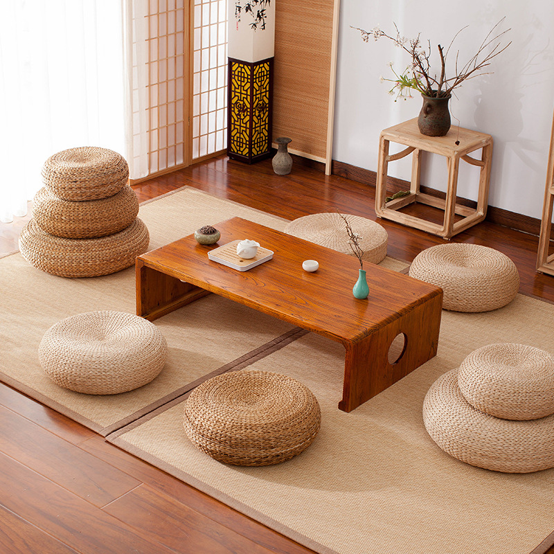 Bantal Lantai Alami Buatan Tan - Tatami Mat Rush ulasan dan harga