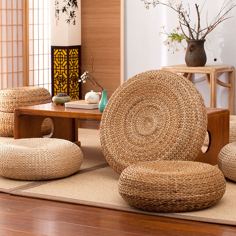 Bantal Lantai Alami Buatan Tan - Tatami Mat Rush ulasan dan harga
