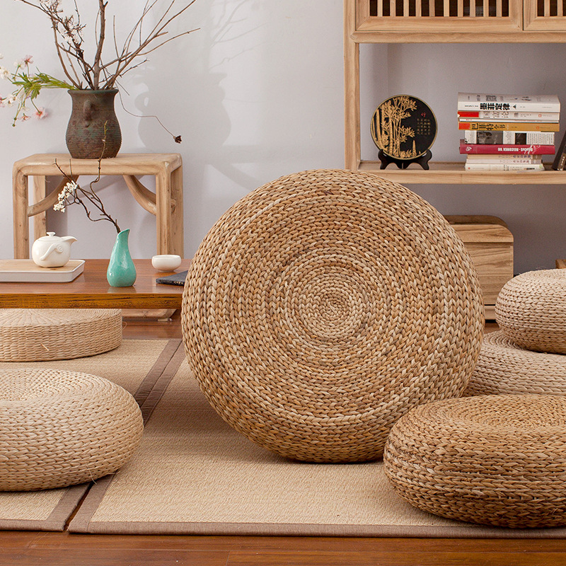 Bantal Lantai Alami Buatan Tan - Tatami Mat Rush ulasan dan harga