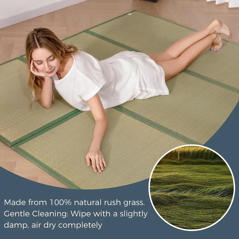 Tikar Lipat Portabel Jepang da - Tatami Mat Rush ulasan dan harga