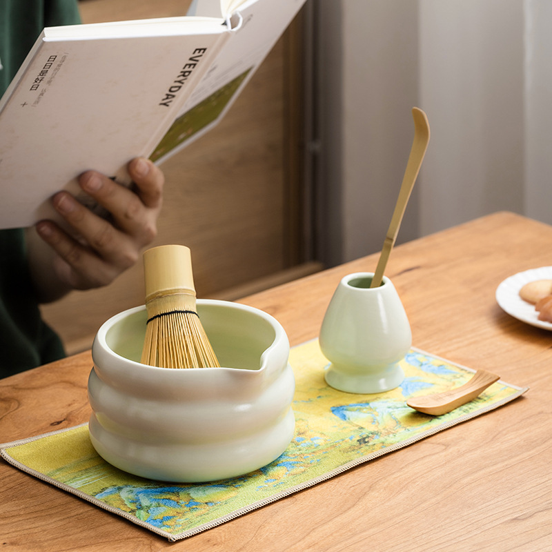 4/7PCS Set Matcha Jepang Mangk - Bamboo Whisk Chasen ulasan dan harga