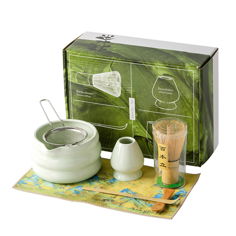 4/7PCS Set Matcha Jepang Mangk - Bamboo Whisk Chasen ulasan dan harga